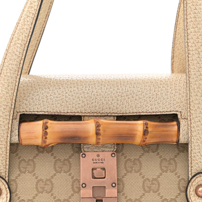 Gucci Monogram Bamboo Bullet Bag Off White 8 of 13