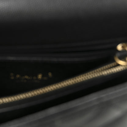 Chanel Caviar Lizard Quilted Small Coco Handle Flap Black 6 of 11