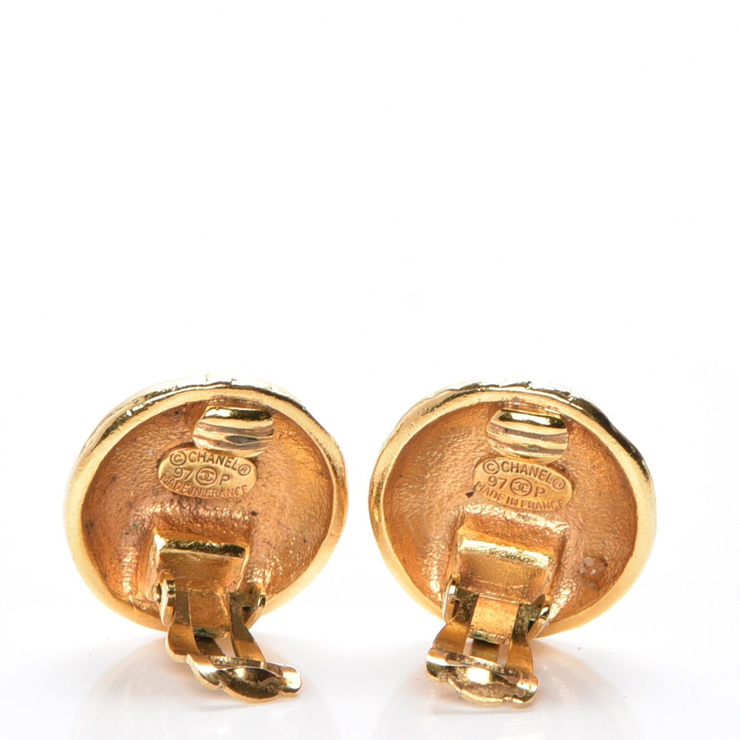 CC Clip On Earrings Gold