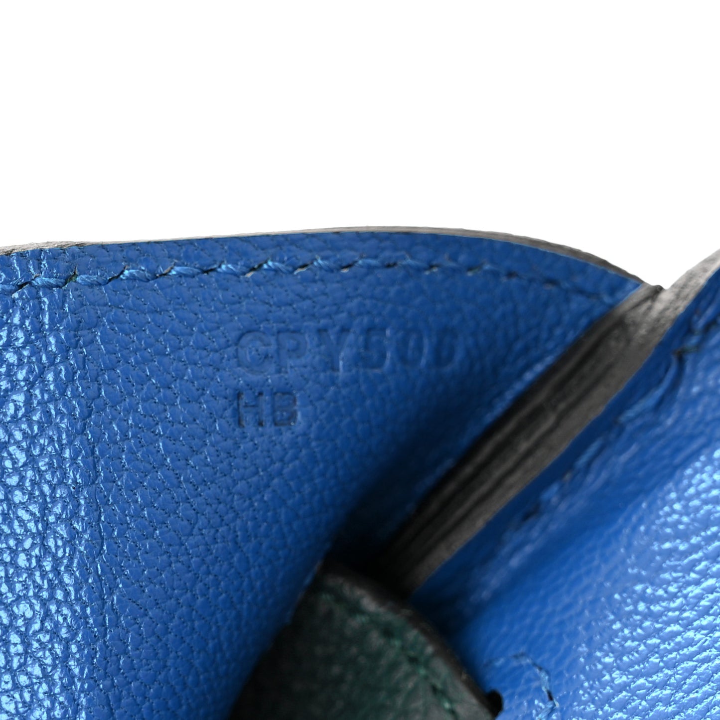 Togo Swift Officier Birkin 30 Vert Cypress Bleu Zellige