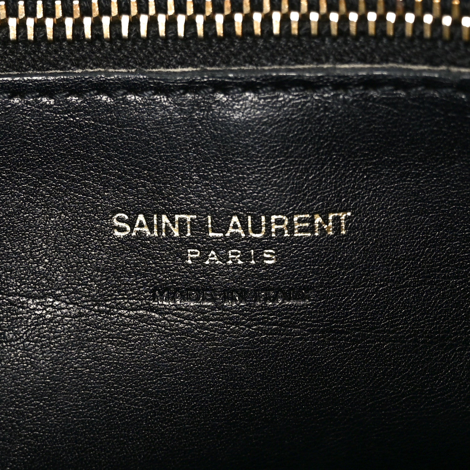 Saint Laurent Calfskin Monogram Baby Cabas Black 6 of 10