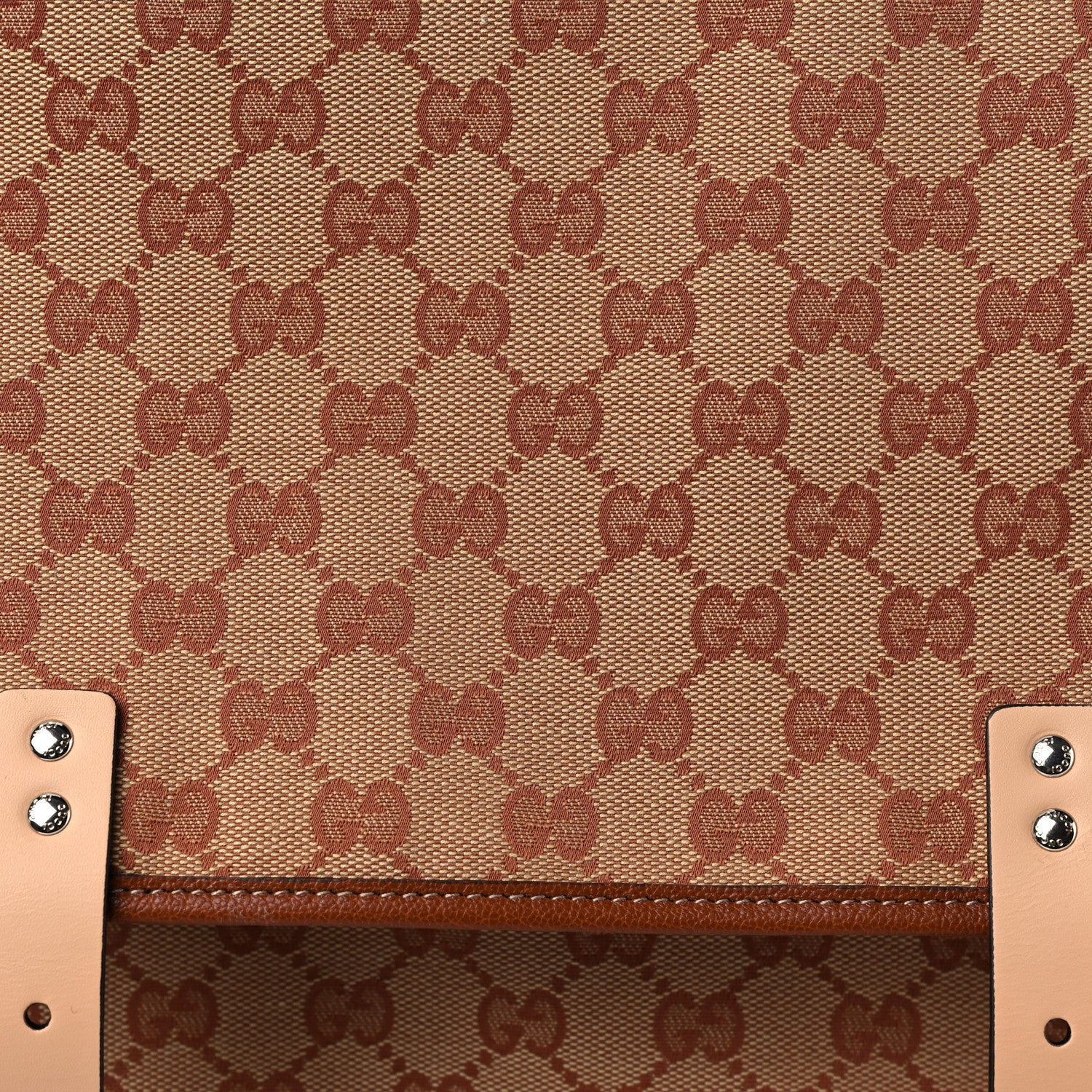 Gucci GG Monogram Diaper Bag Beige Ruggine Natural Antique Rose 10 of 10