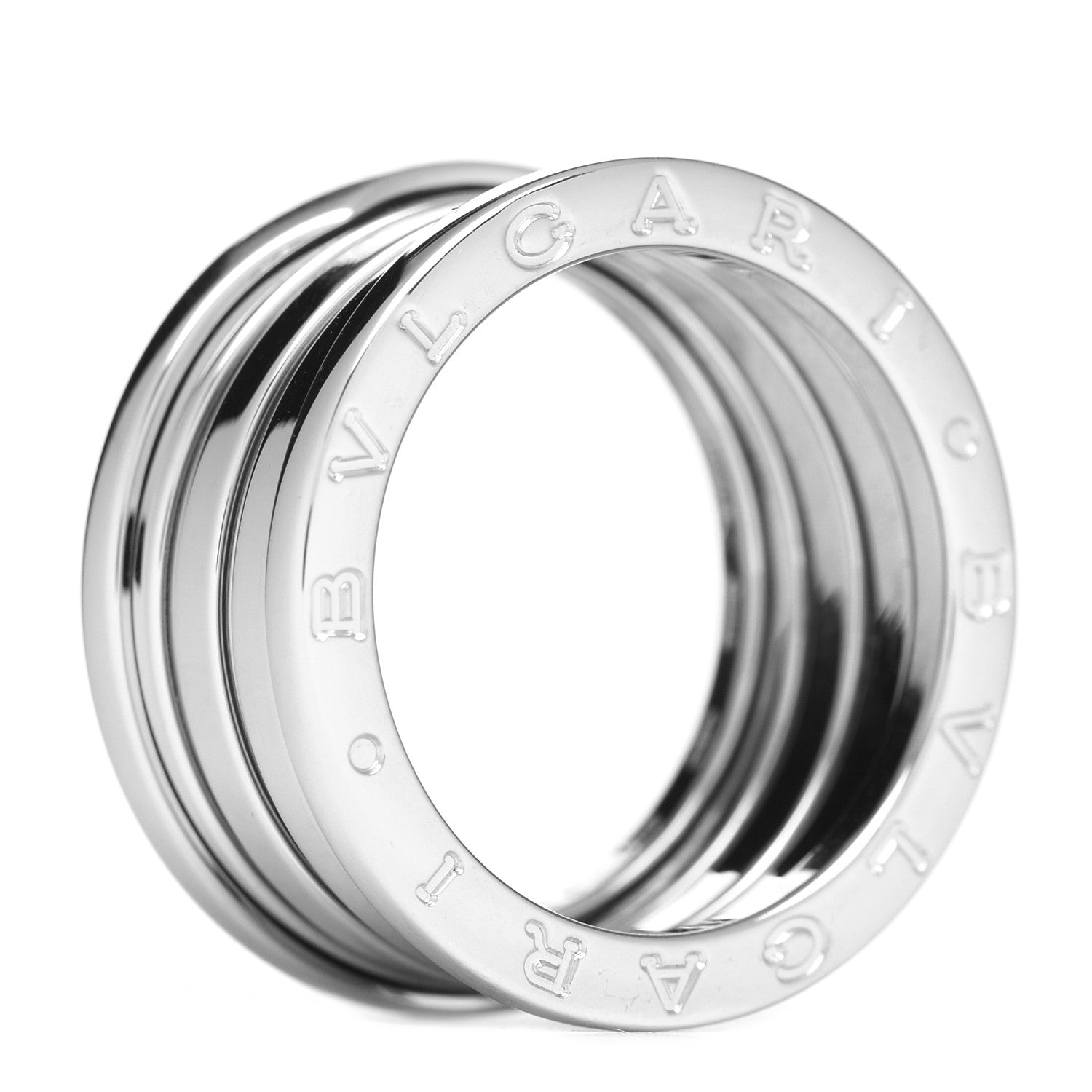 Bulgari 18K White Gold B.Zero1 Four-Band Ring 56 7.5 4 of 5