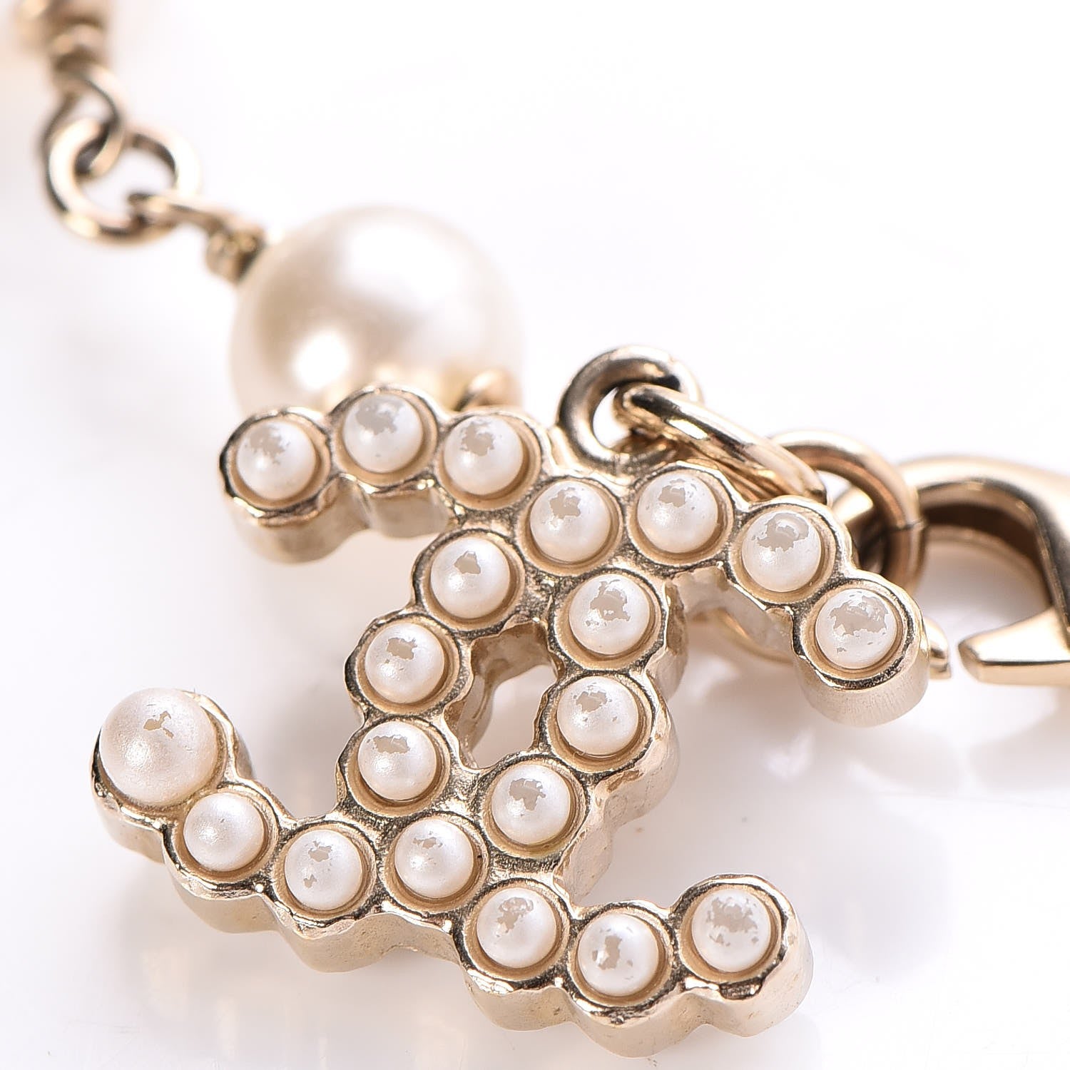 Chanel Pearl CC Bracelet Gold 4 of 6