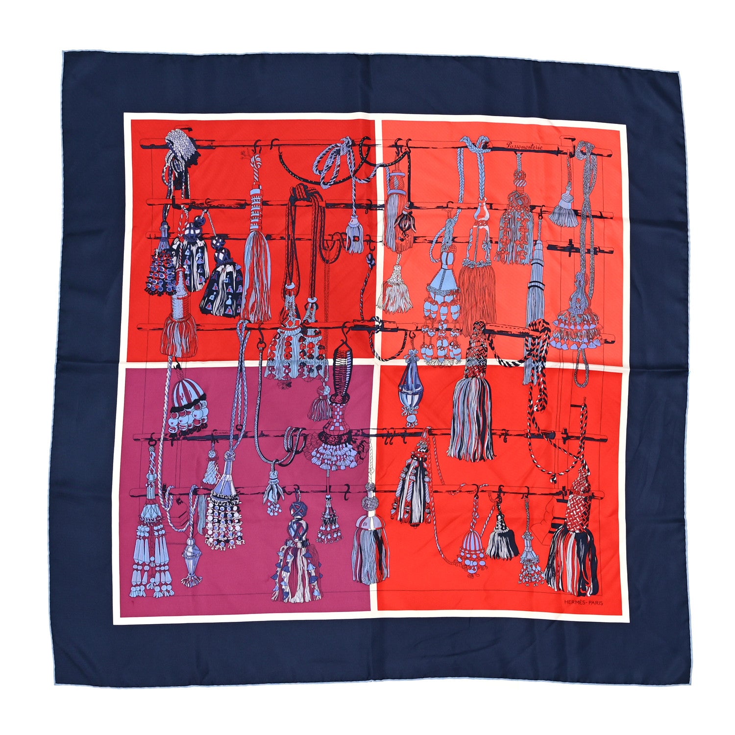Hermes Silk Passementerie Quadri Scarf 90 1 of 7