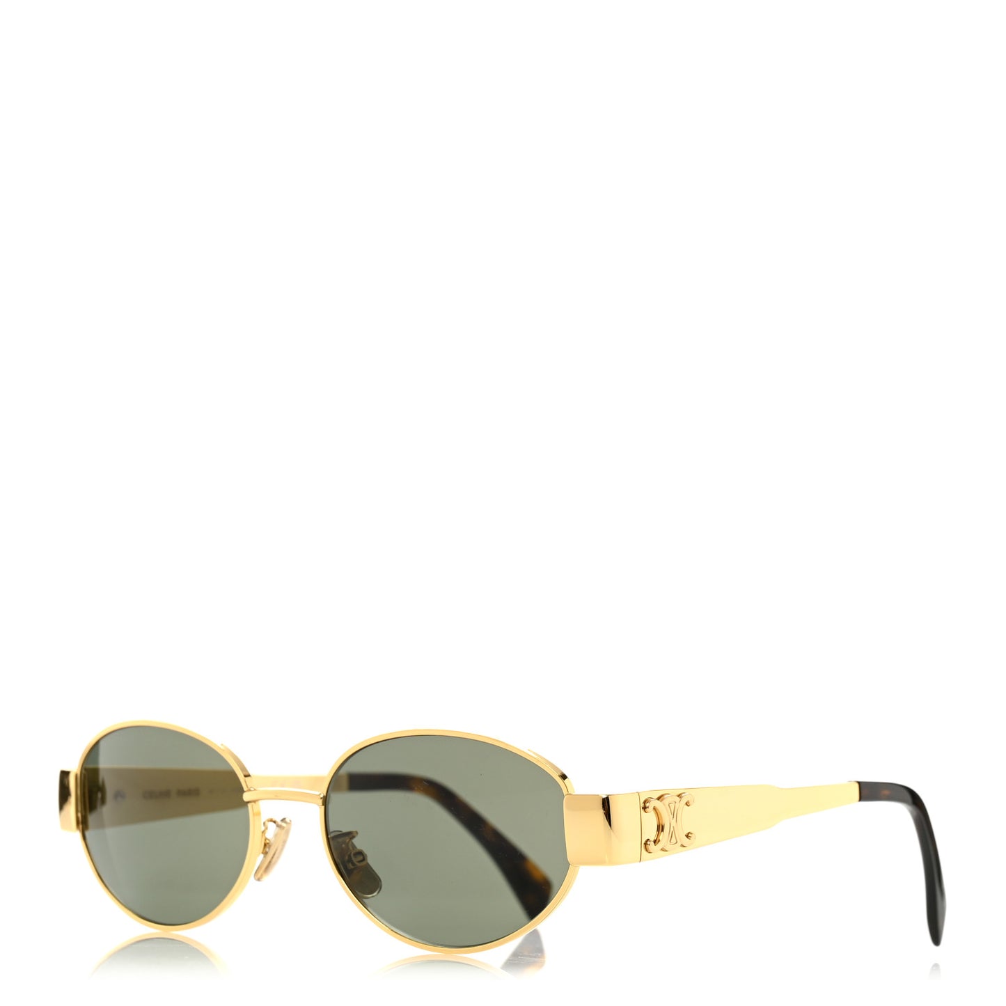Metal Triomphe 01 Sunglasses CL40235U Gold Green