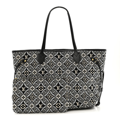 Louis Vuitton Jacquard Since 1854 Neverfull MM Grey 3 of 12
