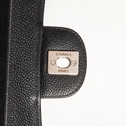 Chanel Caviar Quilted Medium Double Flap Black 8 of 8