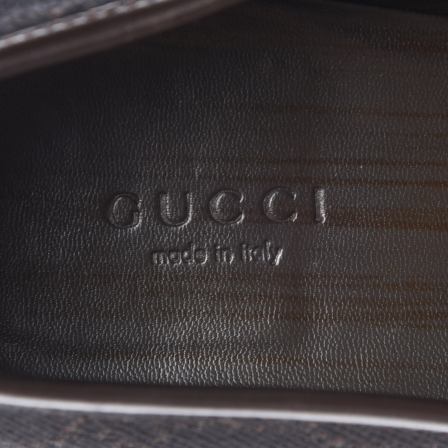 Gucci Denim Monogram Loafers 8 Dark Brown 9 of 9