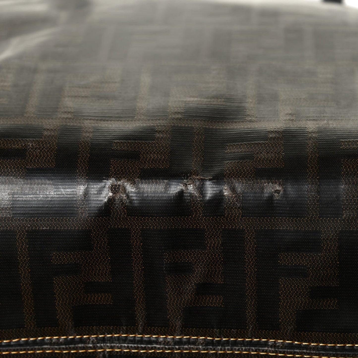 Zucca Spalmati Matrioska Small Roll Tote Tobacco Black