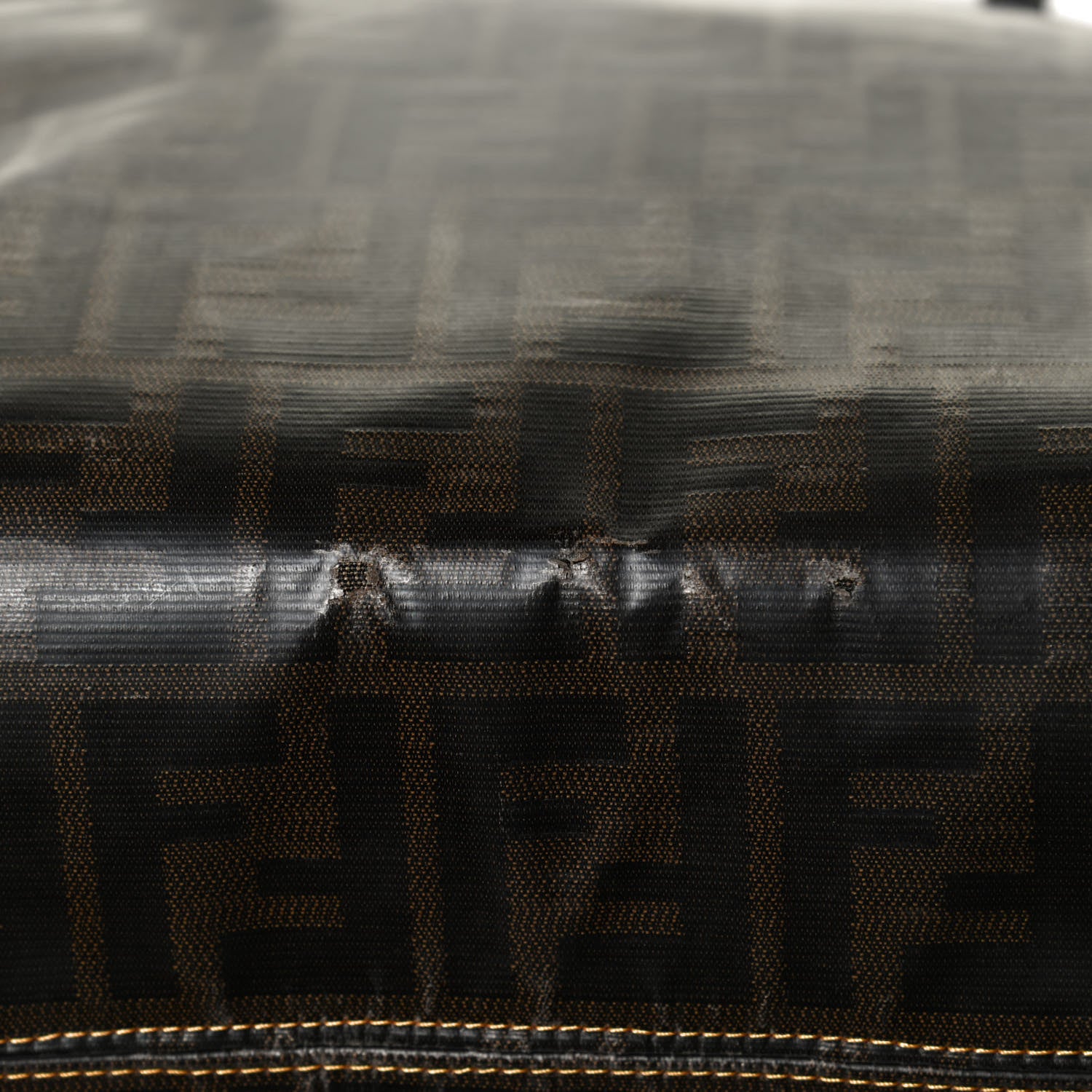 Fendi Zucca Spalmati Matrioska Small Roll Tote Tobacco Black 16 of 16