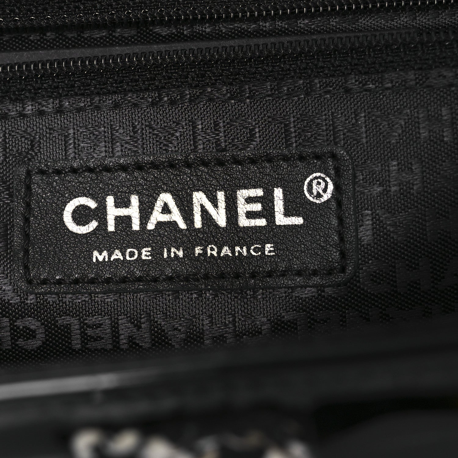 Chanel Tweed Patent Quilted Rectangular Flap Black White 6 of 10