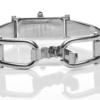 Gucci Stainless Steel 12mm 1500L Horsebit Quartz Watch Grey 6 of 6