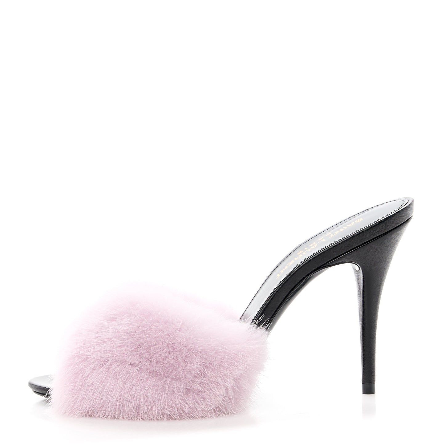 Mink Calfskin Roy Mule Sandals 36.5 Rose Love