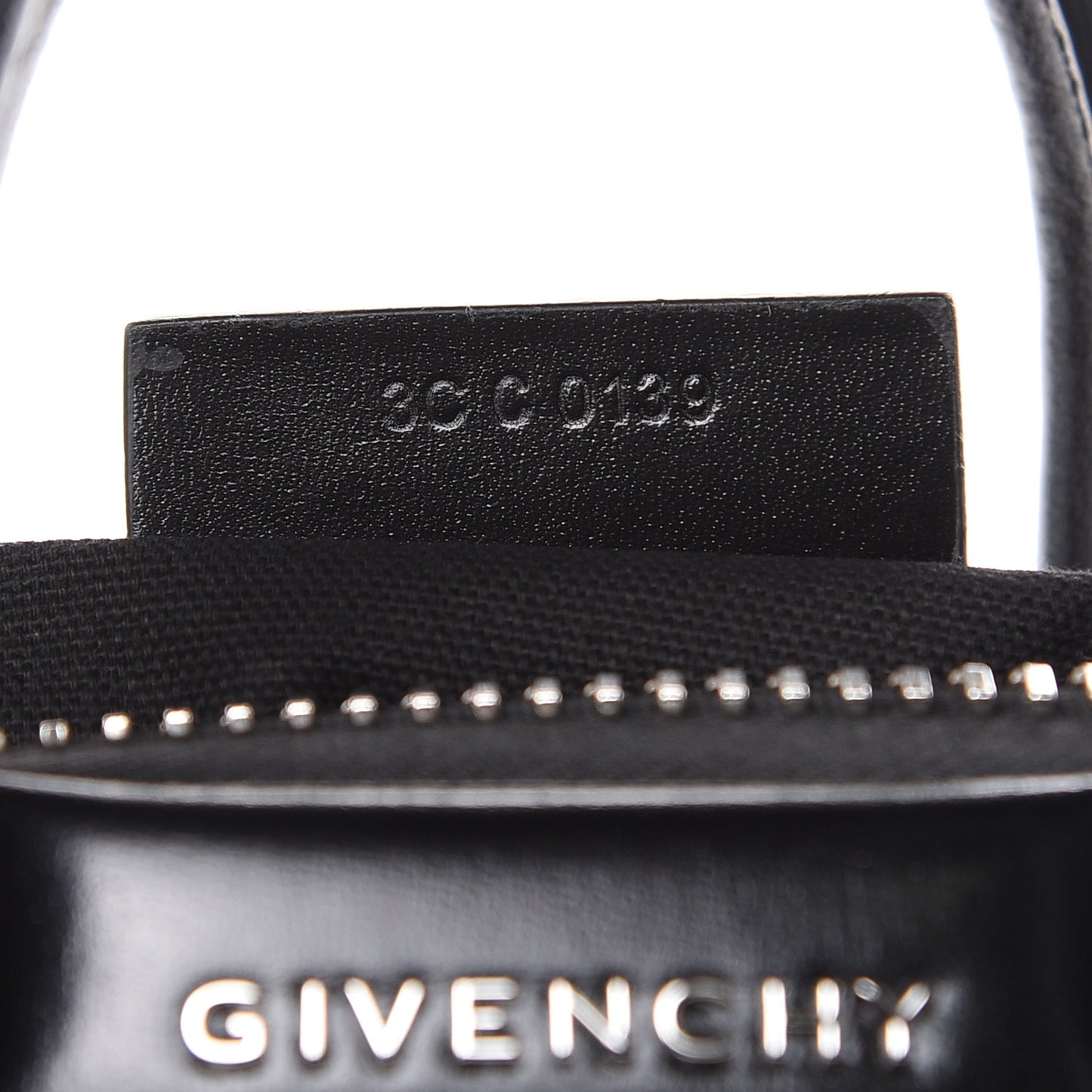 Shiny Lord Calfskin Mini Antigona Black