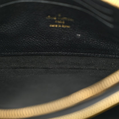 Louis Vuitton Empreinte Double Zip Pochette Black 5 of 10