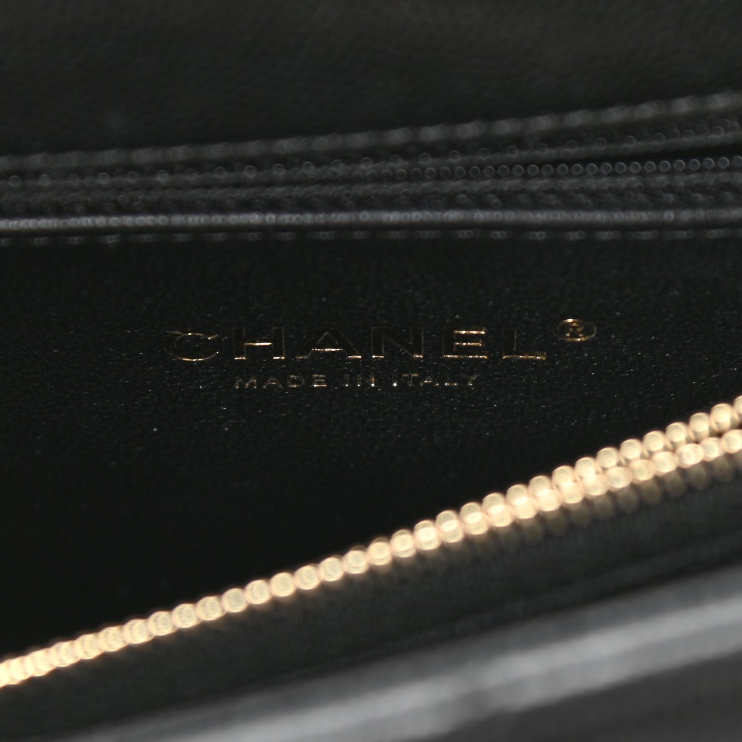 Caviar Lizard Quilted Small Coco Handle Flap Black