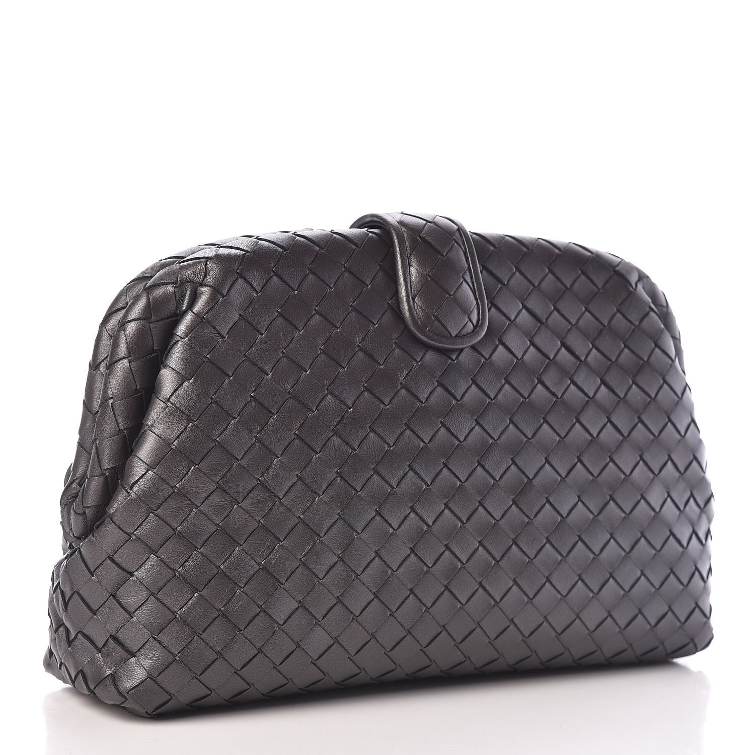 Bottega Veneta Nappa Intrecciato The Lauren 1980 Clutch Ebano 3 of 11