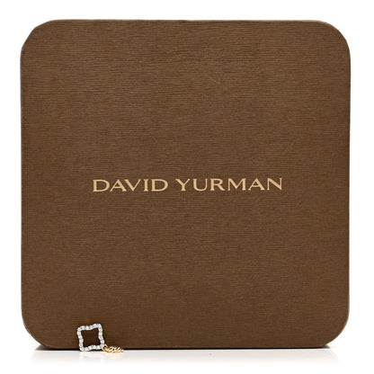 David Yurman 18K Yellow Gold Diamond Cable Collectibles Quatrefoil Pendant 4 of 4