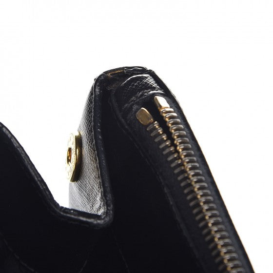 Saffiano Lux Extra Large Galleria Double Zip Tote Black