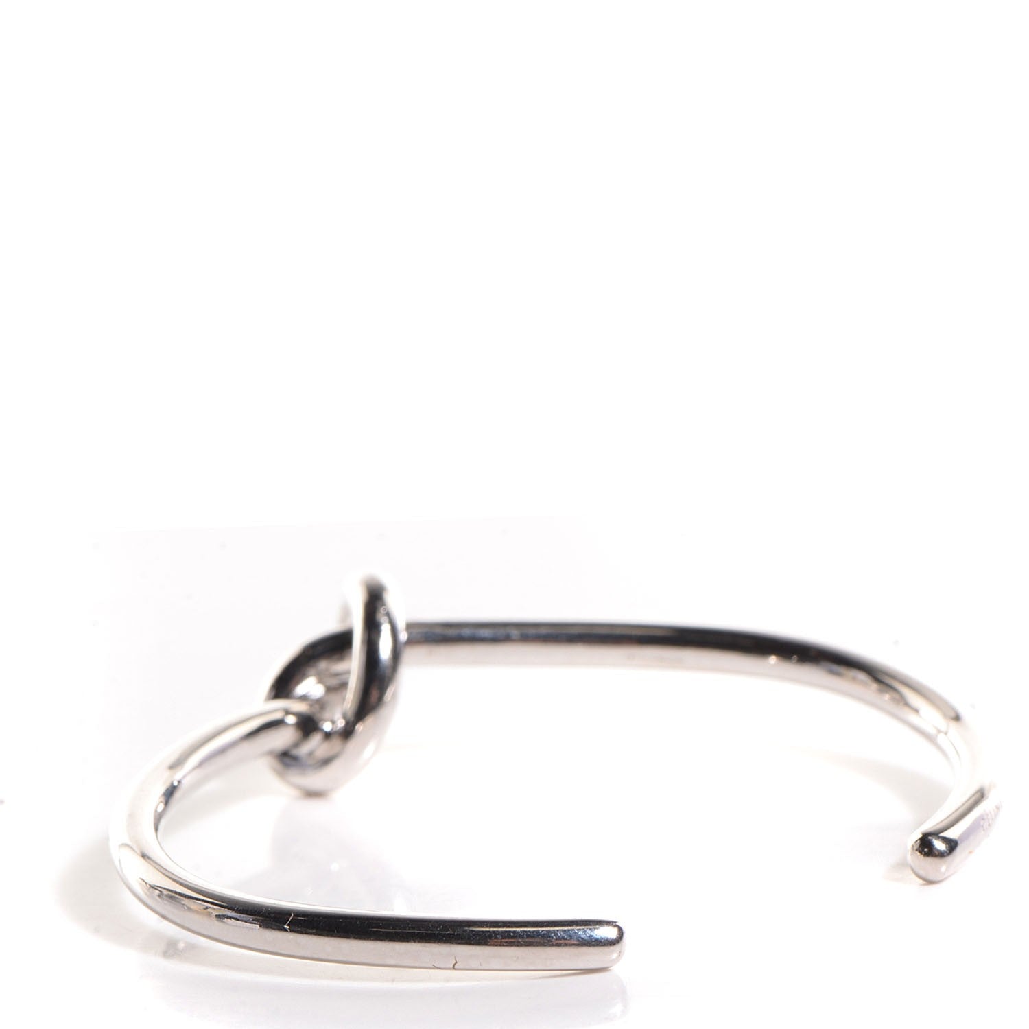 Celine Extra Thin Knot Medium Bracelet Silver 3 of 4
