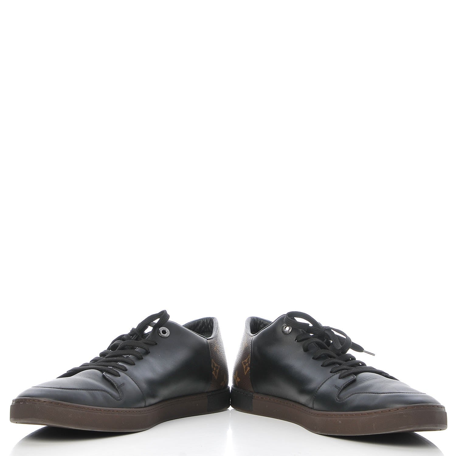 Louis Vuitton Calfskin Monogram Line Up Sneaker 13 Black 5 of 10