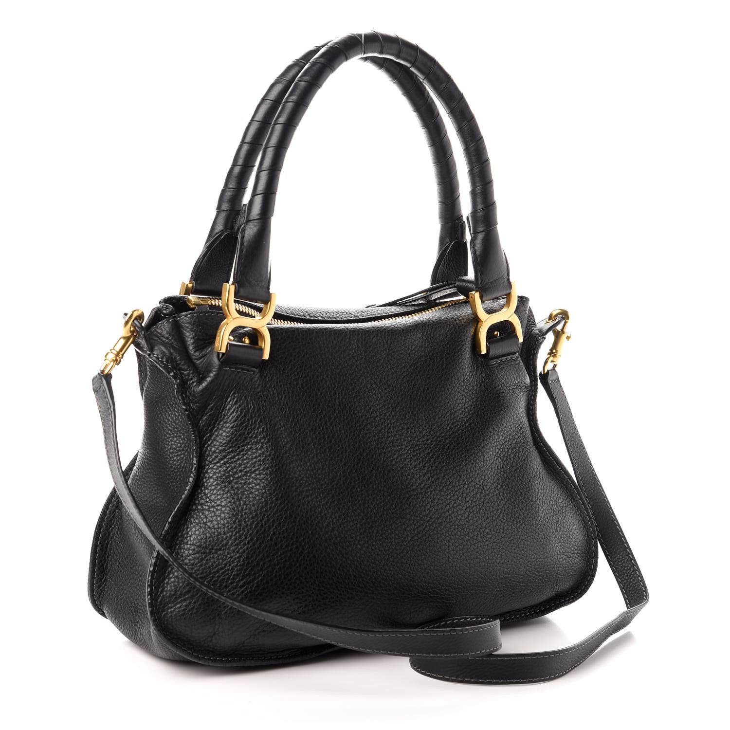 Chloe Calfskin Medium Marcie Satchel Black 3 of 8