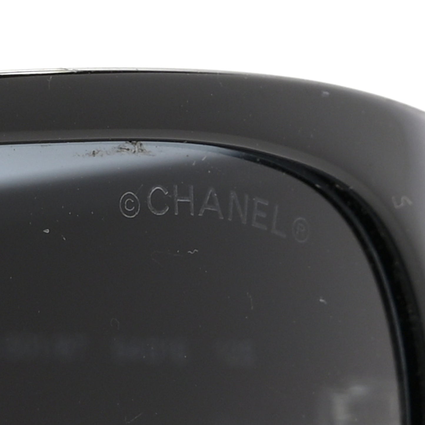 Acetate Crystal CC Sunglasses 5080-B Black