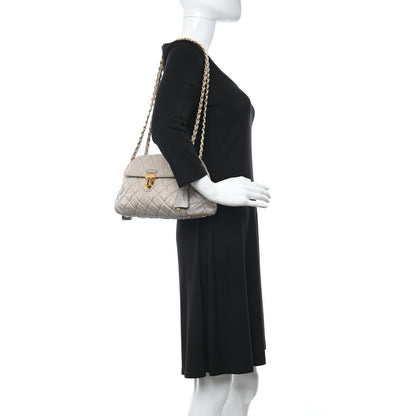 Prada Nylon Tessuto Impuntu Quilted Flap Pomice 2 of 15