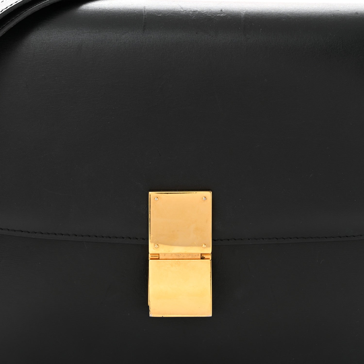 Celine Box Calfskin Medium Classic Box Flap Bag Black 8 of 13