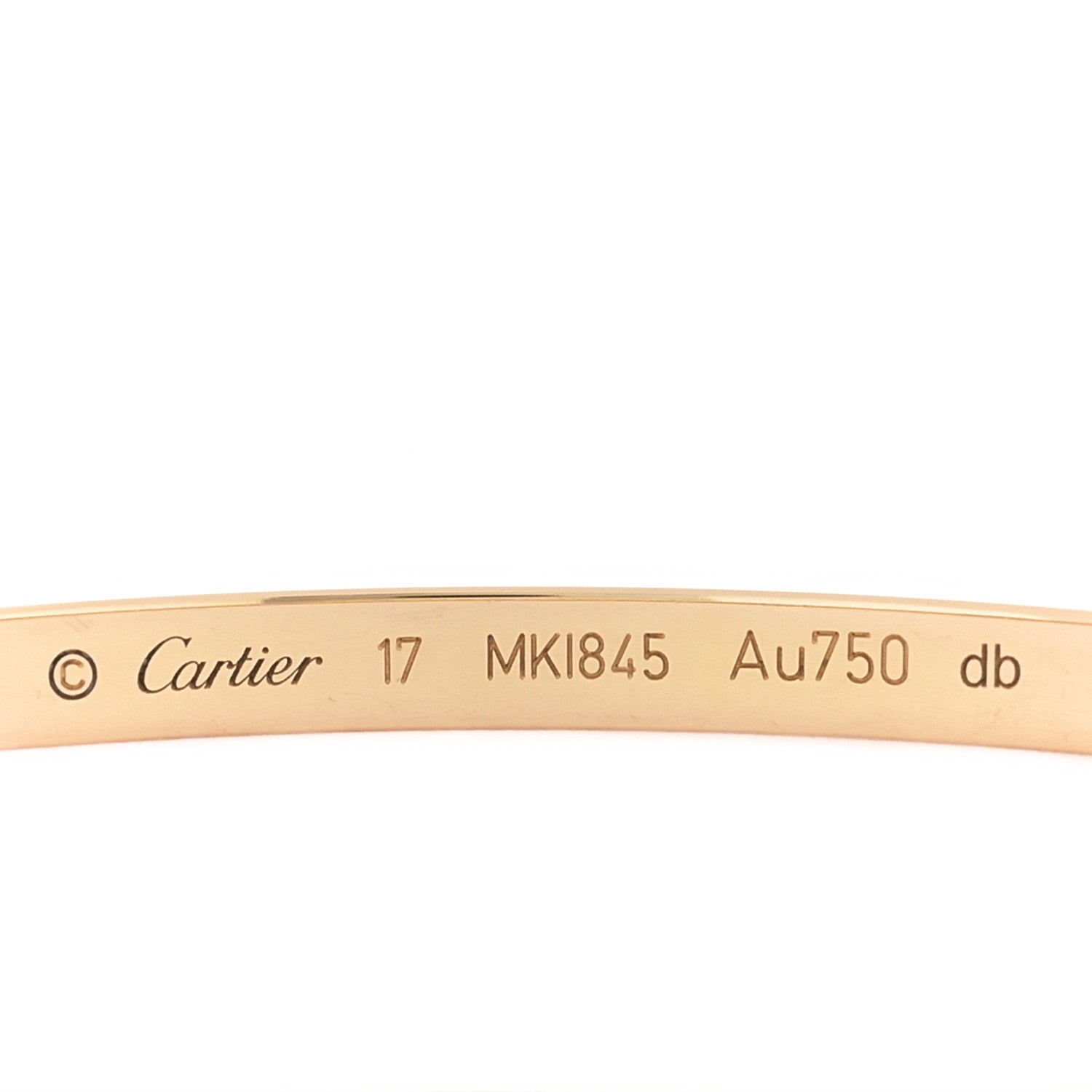 Cartier 18K Yellow Gold Small LOVE Bracelet 17 4 of 6