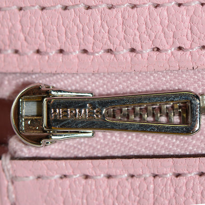 Hermes Chevre Mysore Bearn Gusset Wallet Rose Sakura 8 of 14