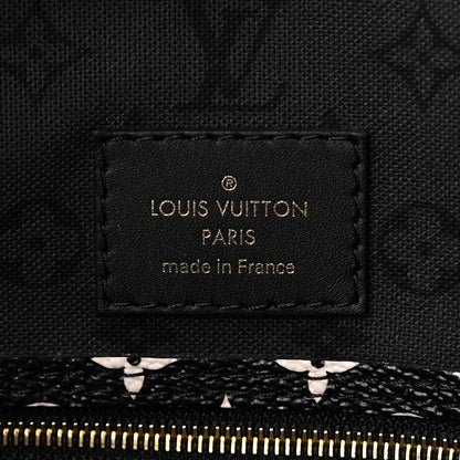 Louis Vuitton Monogram Giant Crafty Neverfull MM Creme Rouge Black 7 of 10