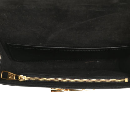 Louis Vuitton Calfskin Chain Louise MM Black 5 of 18