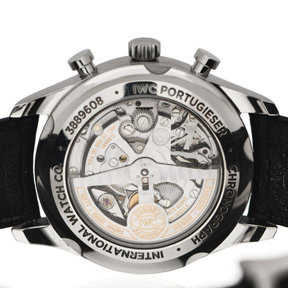 IWC Stainless Steel Alligator 42mm Portuguese Classic Chronograph Automatic Watch IW390403 4 of 4