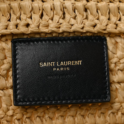 Saint Laurent Raffia Rive Gauche Tote Natural 6 of 10