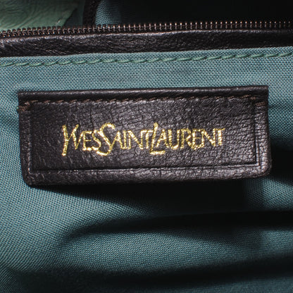 Saint Laurent Patent Belle de Jour Cabas Tote Mint Green 6 of 7