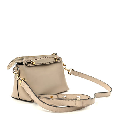 Fendi Vitello King Logo Embossed Mini By The Way Boston Bag Nuvola 2 of 10