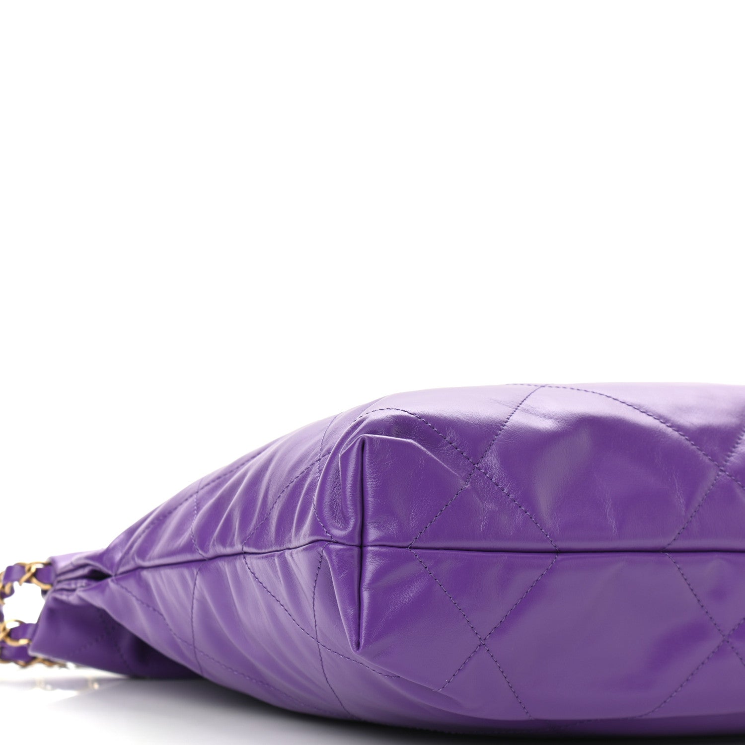 Chanel Shiny Calfskin Quilted Small Chanel 22 Purple 9 of 11