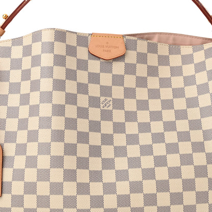Louis Vuitton Damier Azur Graceful MM Rose Ballerine 7 of 9