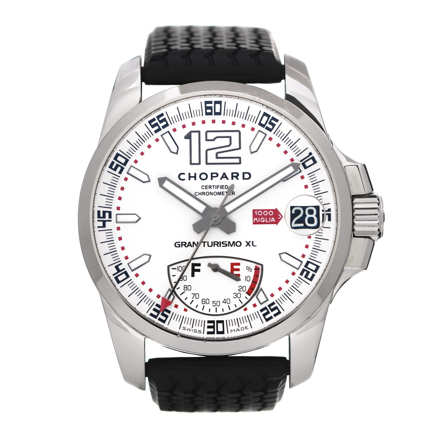 Stainless Steel Rubber 44mm Mille Miglia Gran Turismo Automatic Watch
