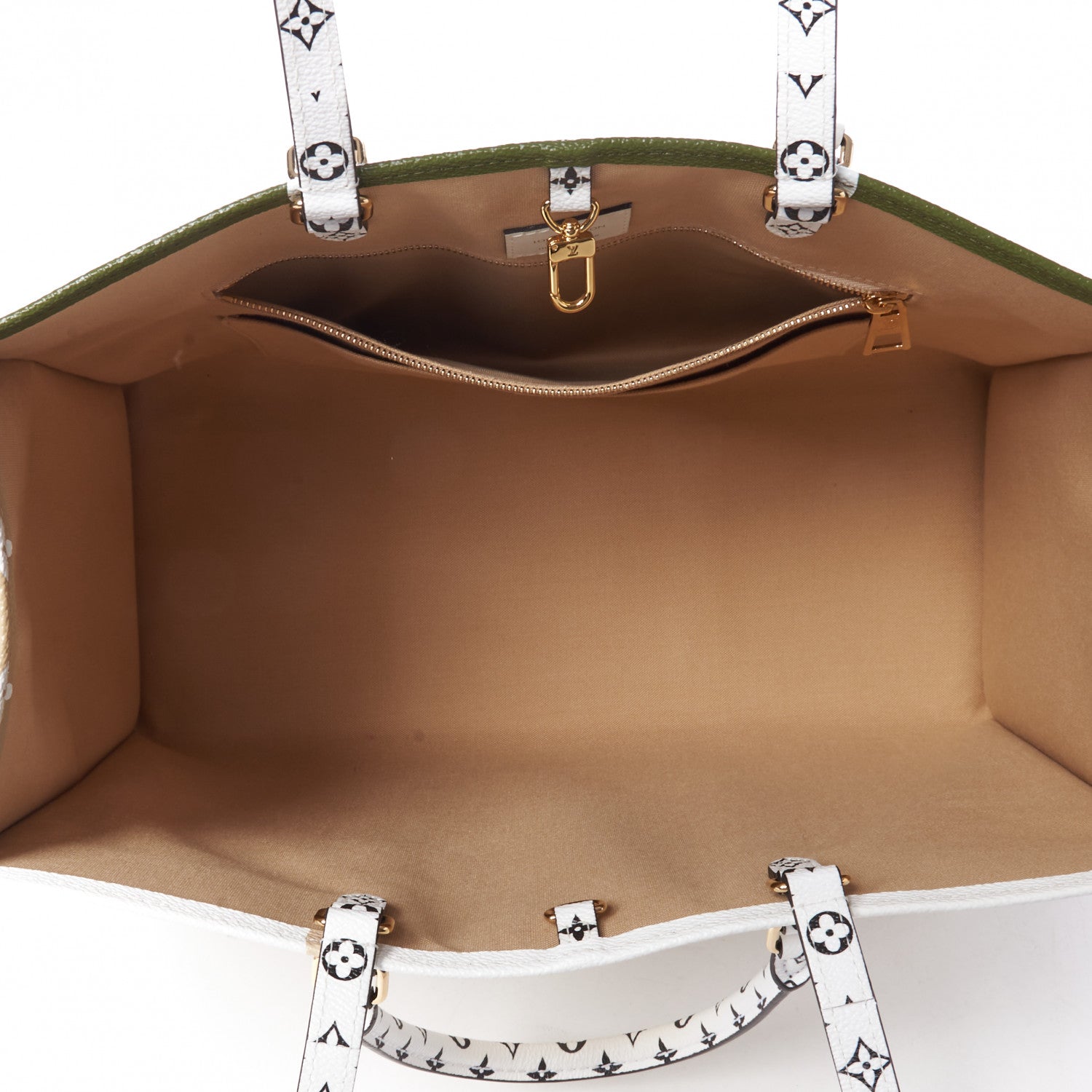 Louis Vuitton Monogram Giant Onthego GM Kaki Beige 6 of 7