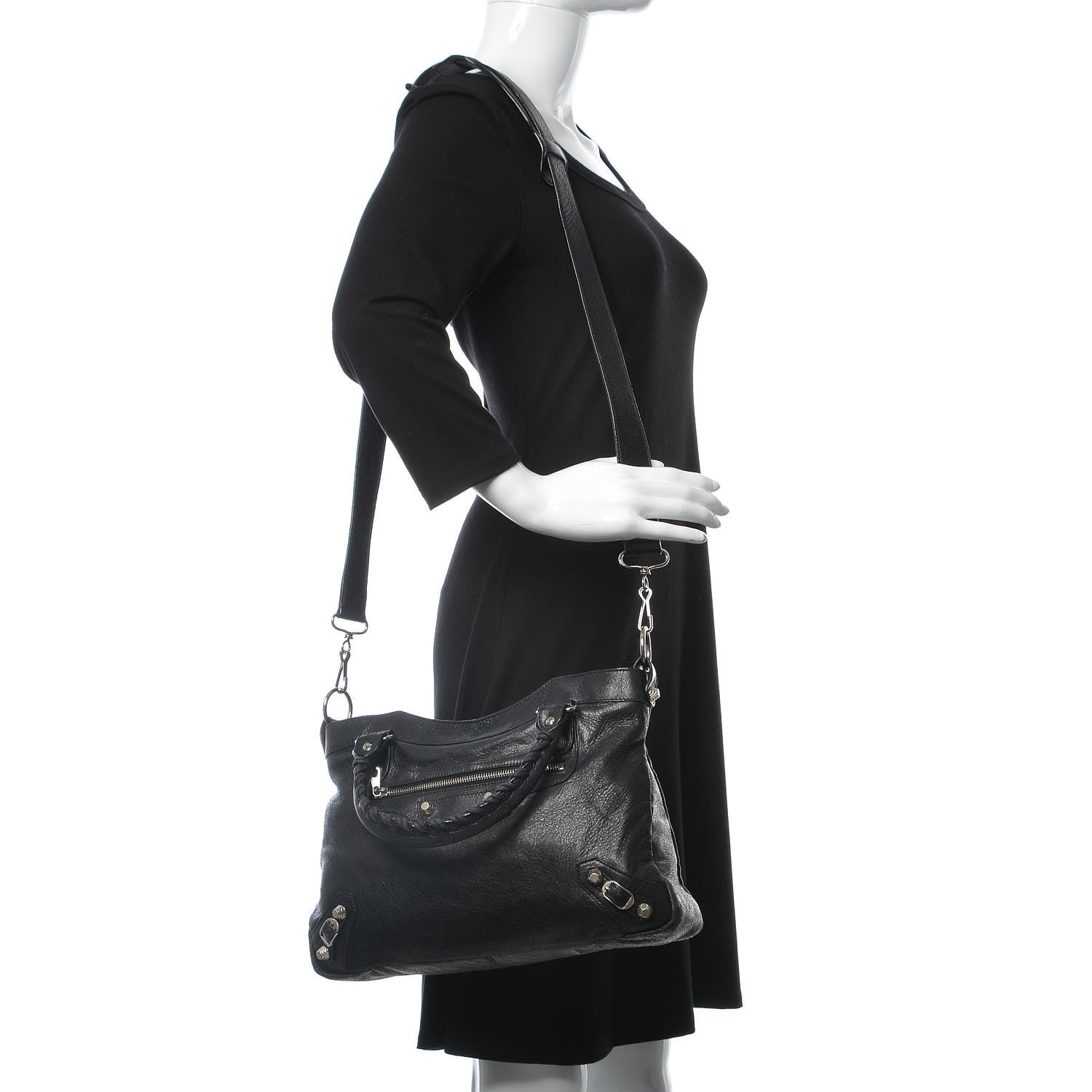 Balenciaga Agneau Giant 12 Silver Hardware Town Black 2 of 13