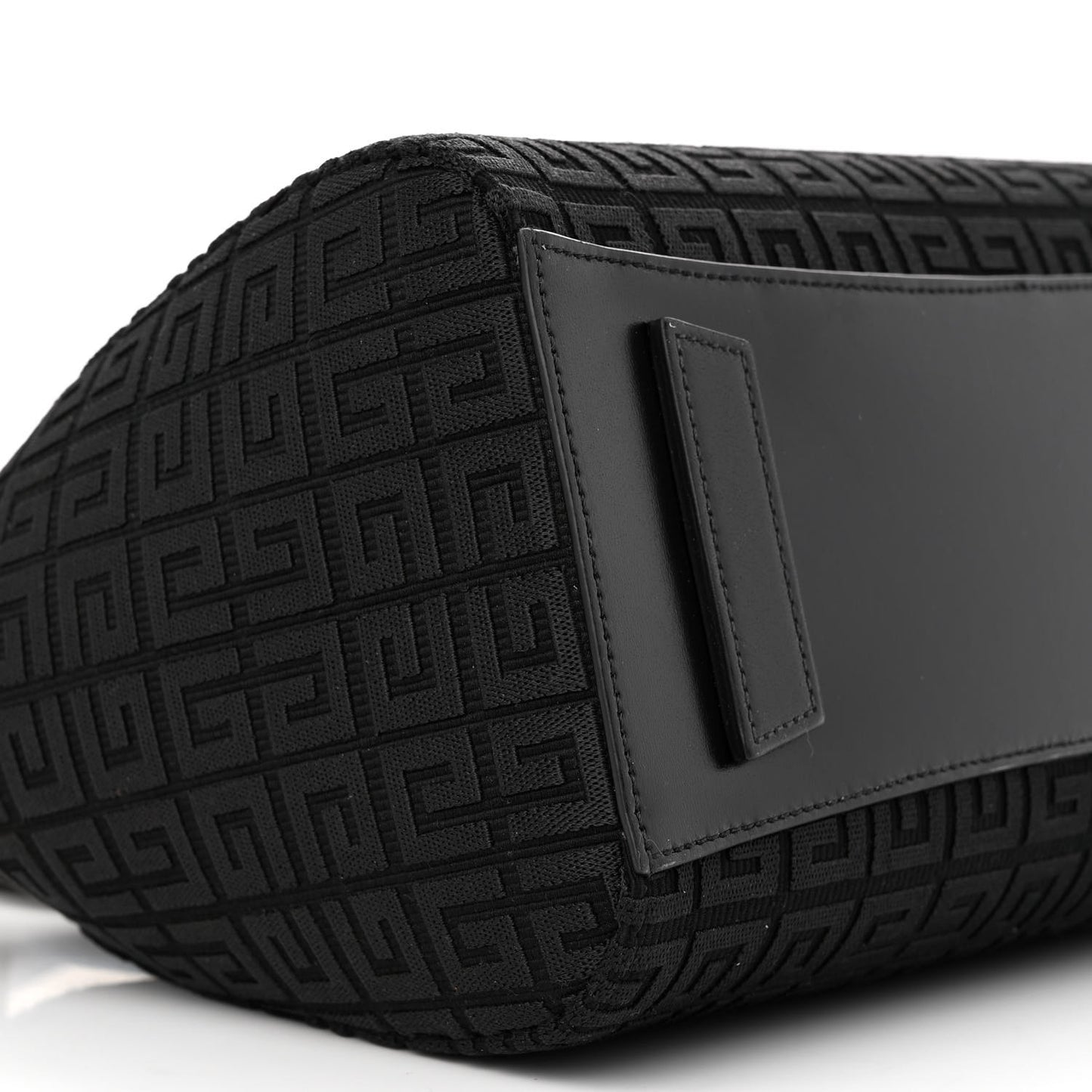 Calfskin Jacquard Fabric 4G Small Antigona Black