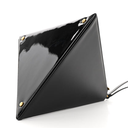 Saint Laurent Patent Pyramid Clutch Black 9 of 9