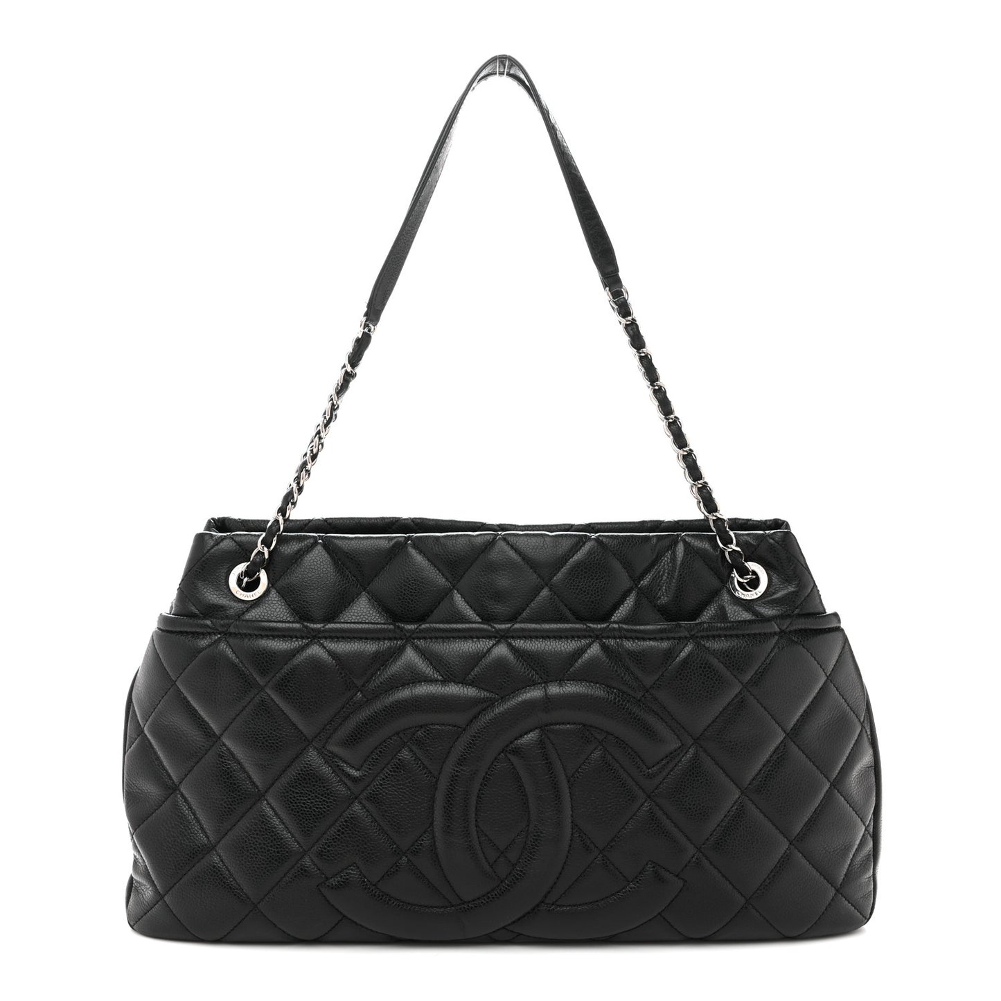 Caviar Quilted CC Timeless Soft Tote Black