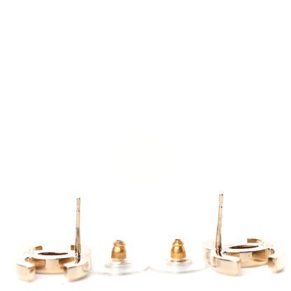 Chanel Metal CC Earrings Gold 3 of 4
