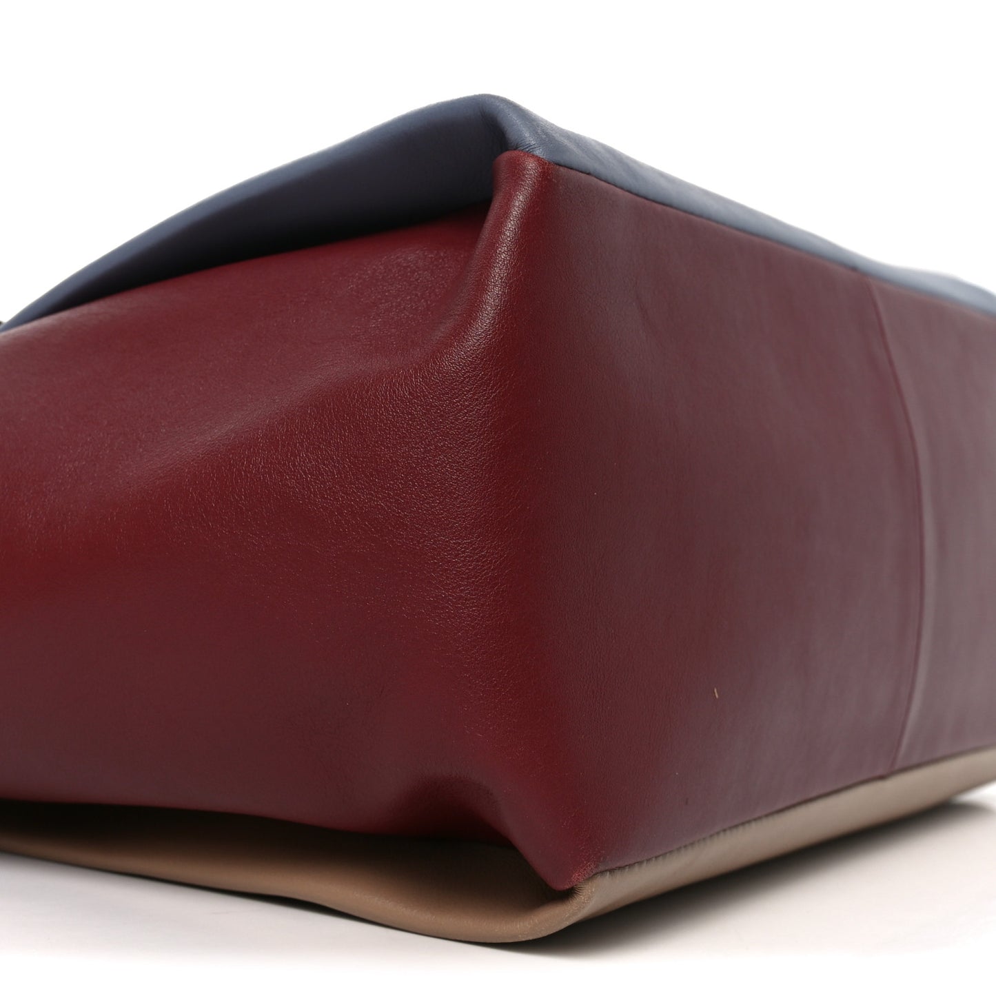 Calfskin Pony Hair Colorblock Mime Single Handle Bag Multicolor