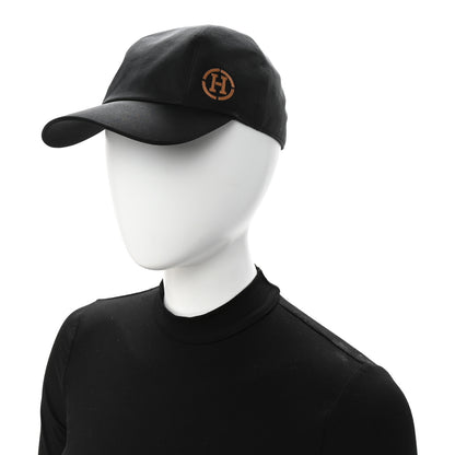 Hermes Cotton Miles H Circle Hat 56 Black 2 of 8