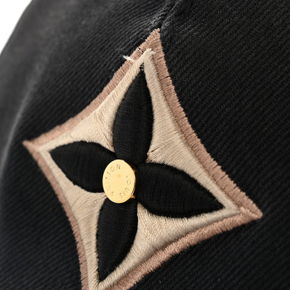 Louis Vuitton Monogram Cotton Jacquard Embroidered LV Day Cap M Black 10 of 11